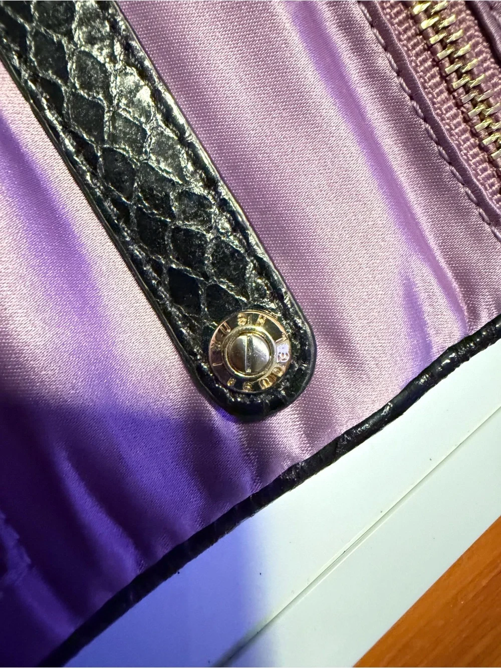 Henri Bendel Disturbed Stripe Travel Jewelry Roll / Wrap